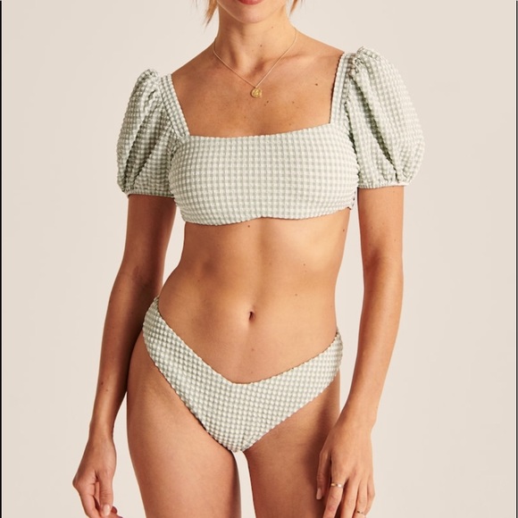 Abercrombie & Fitch Other - 💥LAST DAY💥 A&F Seersucker High-Leg Cheeky Bottom